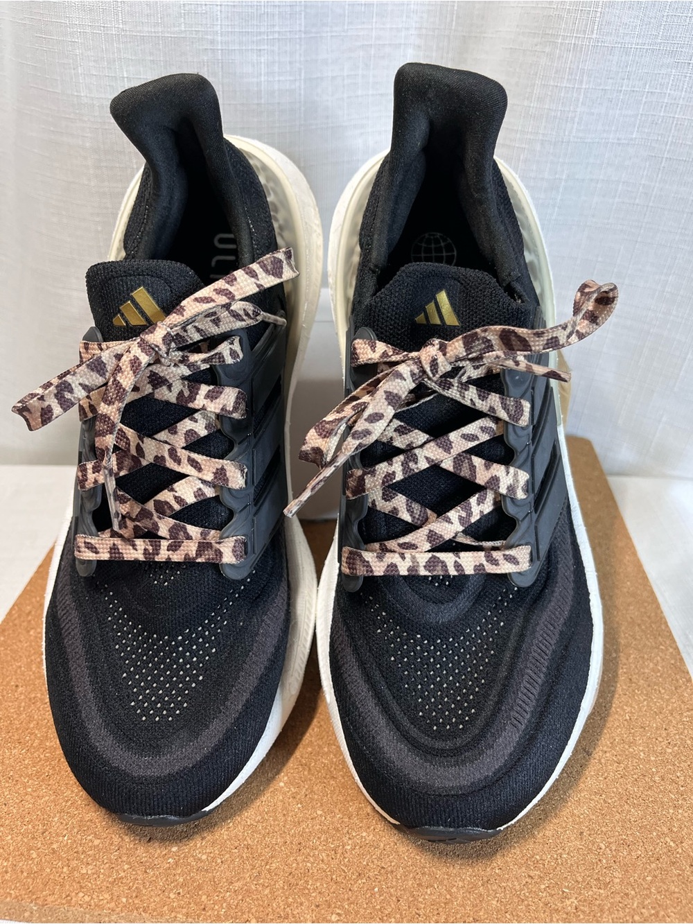 adidas UltraBoost Light Black Leopard Sneakers Women’s 8 ID2932